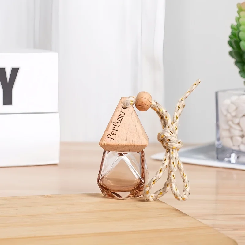 10PCS 8ML Matte Black Glass Car Diffuser Bottles, Refillable Essential Oil Pendant Containers, Empty Hanging Auto Air Freshener Bottles for Vehicle, Travel, Retail Display, and Custom Branding - 图片 17