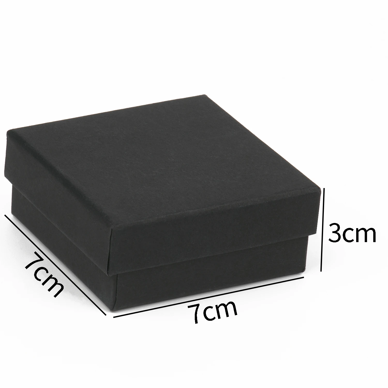 1PCS Black Square Jewelry Display Gift Box Organizer for Ring, Earring, Necklace, Bracelet, or Brooch – Elegant Velvet Paper Jewelry Packaging Box for Engagement, Wedding, Proposal, and Wholesale Display Use - 图片 11