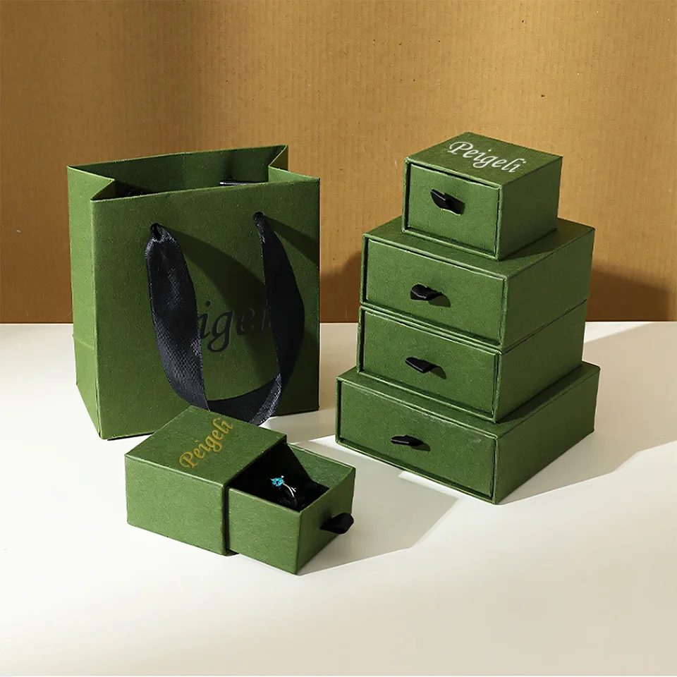 500PCS Custom Jewelry Packaging Bags and Boxes, Fashion Gift Paper Bags with Logo for Necklace and Earring Display, Recyclable Luxury Cardboard Jewelry Boxes for Small Business and Boutique Stores - 图片 6