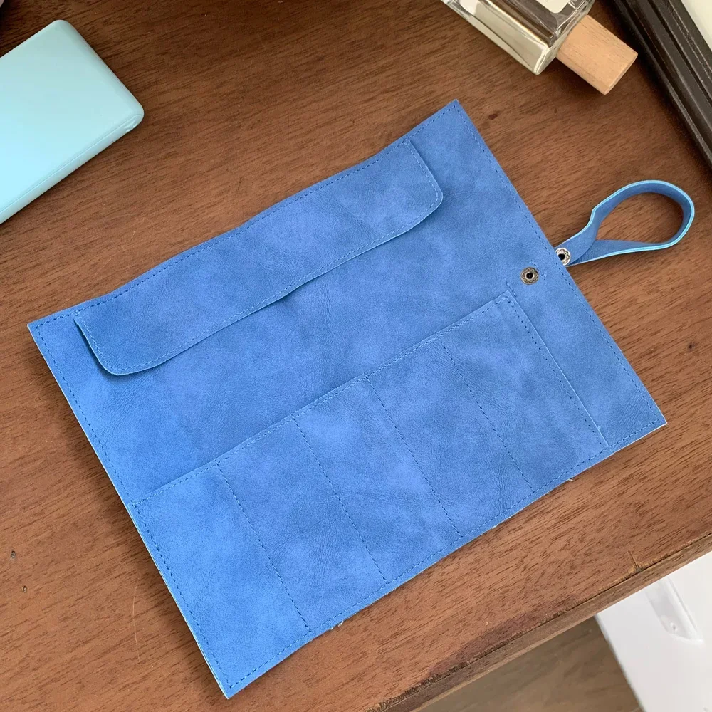 Travel Watch Organizer | Premium Full Grain Leather Watch Band Roll Organizer, 5-Slot Handmade Travel Case for Watch Straps, Portable Storage Box for Watch Lovers, Easy Carry-On Accessory for Watches & Jewelry 5