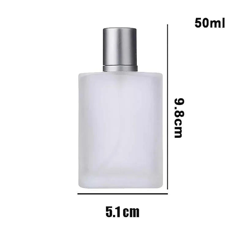 30ML/50ML Frosted Glass Perfume Bottle Atomizer, Refillable Empty Fine Mist Spray Container for Fragrance, Cologne, Essential Oils – Durable Portable 香水瓶 Reusable Travel Spray Bottle - 图片 12