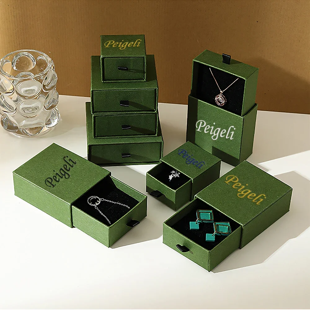 500PCS Custom Jewelry Packaging Bags and Boxes, Fashion Gift Paper Bags with Logo for Necklace and Earring Display, Recyclable Luxury Cardboard Jewelry Boxes for Small Business and Boutique Stores - 图片 4