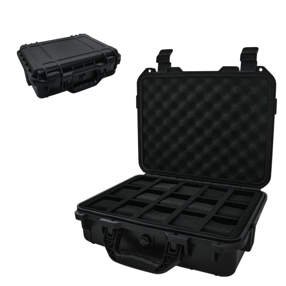 Premium 8/15 Slot Waterproof Watch Storage Box – Portable High-End Collection Case with Anti-Mildew, Moisture-Proof Sponge, Durable Protective Lid for Watches, Jewelry, and Accessories, Ideal for Travel and Home Display - 图片 3