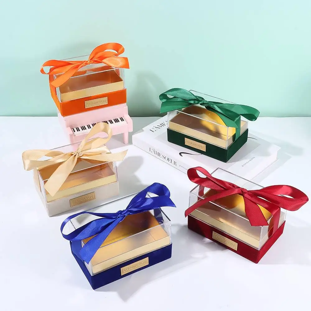 Clear Acrylic Gift Box with Elegant Bow – Transparent Luxury Packaging for Birthday Parties, Weddings, Valentine’s Day, and Special Occasions, Ideal for Presenting Hand Gifts and Keepsakes 1