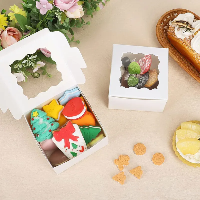 10/30 Pcs Paper Gift Boxes for Party Treats – Candy, Cookies, Chocolate, Cake Packaging Containers – Wedding Favor Boxes, Birthday Celebration Supplies, Event Décor - 图片 5