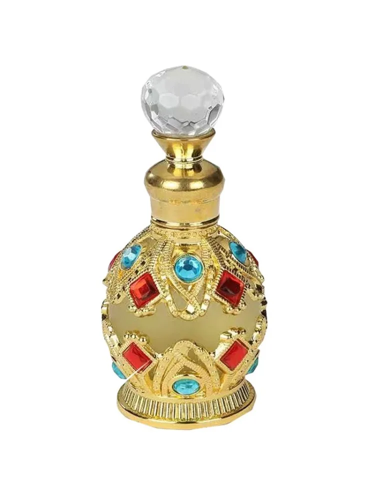 15ml Refillable Mini Essential Oil Roller Bottles – Portable Electroplated Carved Glass Containers for Perfume, Aromatherapy Oils, Travel-Friendly Cosmetic Storage, Reusable and Leak-Proof Bottles 1