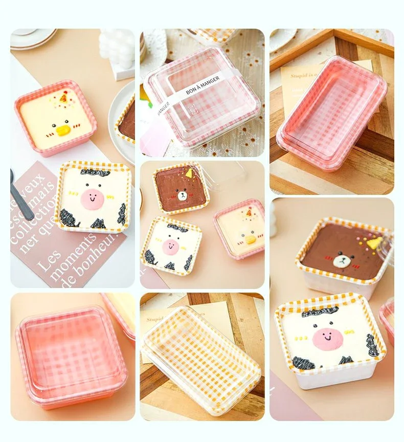 Disposable Lunch Boxes with Lids, Food-Grade Plastic Bento Containers for Vegetables, Fruit, Salad, Takeaway Meals, Cake, Sushi, and Portion-Controlled Meal Prep, 10/20pcs 1