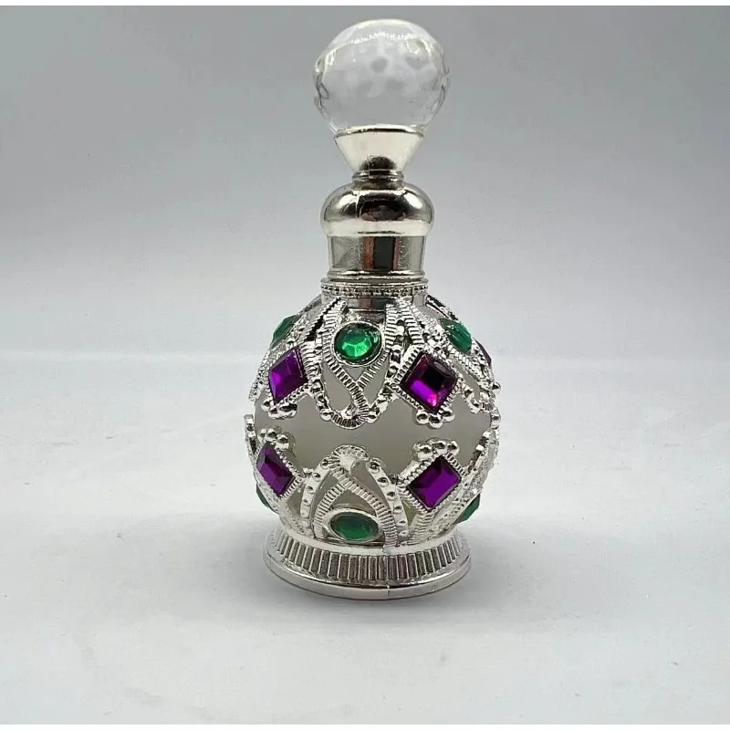 15ml Refillable Mini Essential Oil Roller Bottles – Portable Electroplated Carved Glass Containers for Perfume, Aromatherapy Oils, Travel-Friendly Cosmetic Storage, Reusable and Leak-Proof Bottles - 图片 3