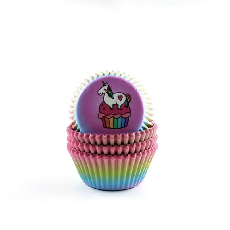 100pcs Greaseproof Paper Cupcake Liners – Oil-Resistant Muffin Cups for Baking, Party Trays, Cakes, Desserts, Homemade Cupcakes, DIY Baking Tools, Modern Minimalist Style - 图片 7