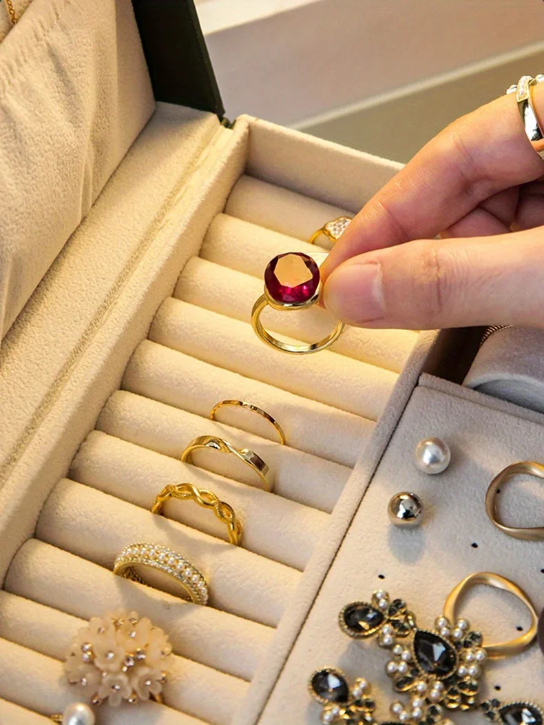 1PC Jewelry Storage Box | Necklace Earrings Organizer Case | Elegant Jewelry Gift Box Packaging | Ideal Choice for Wedding Birthday Valentine’s Day Gift Packaging Display 5