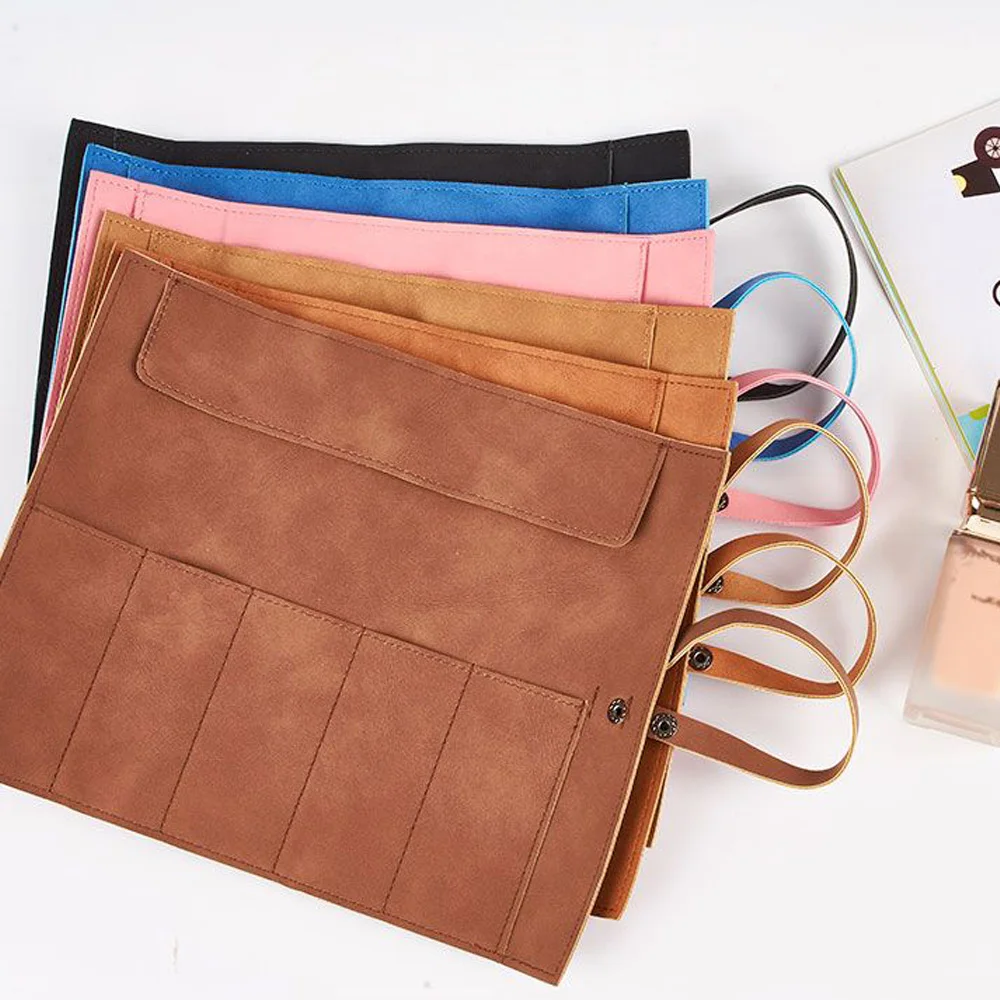 Travel Watch Organizer | 5-Slot Full Grain Leather Watch Band Roll Organizer, Handmade Portable Travel Case with Zipper Closure, Elegant Storage Box for Wristwatch Straps, Jewelry and Accessories, Easy Carry for Watch Lovers - 图片 6