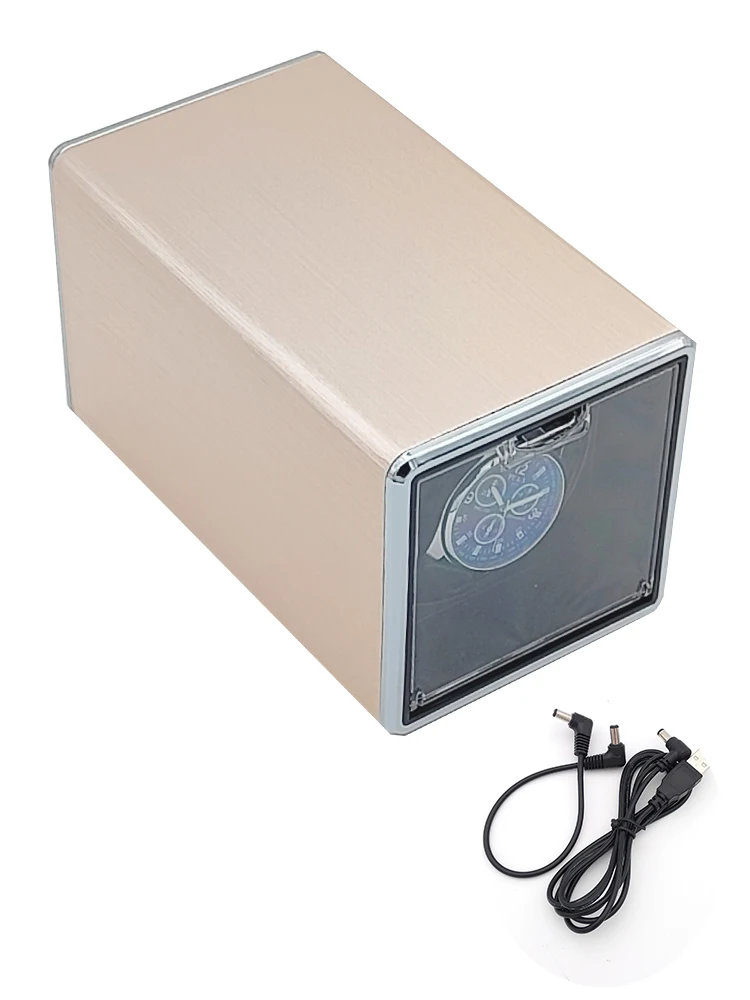 Luxury Automatic Watch Winder Box for Mechanical Watches with USB and Battery Option, Metal and Leather Construction, Adjustable Rotation Modes, Silent Operation, LED Display, Ideal Watch Storage Organizer 9