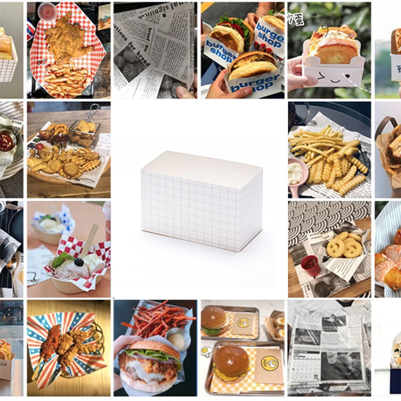 10pcs Cardboard Sandwich & Burger Packaging Boxes, Kraft Paper Food Containers for Cakes, Bread, Snacks, Sushi, Sandwiches, Fried Chicken, Steak, Takeout, Wedding Party, Eco-Friendly Meal Packaging 5