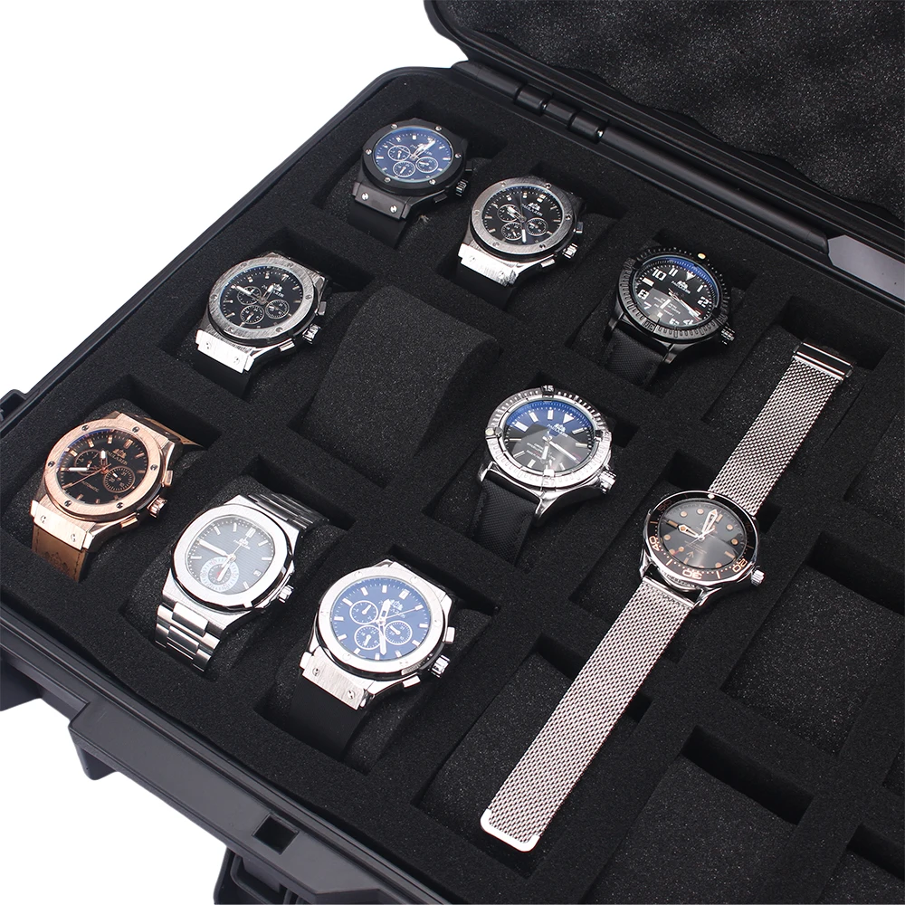 24-Slot Portable Plastic Watch Case – Waterproof and Durable Storage Box for Watches, Jewelry, Accessories, Travel Organizer, Tool Box for Watch Collectors and Personal Use - 图片 6
