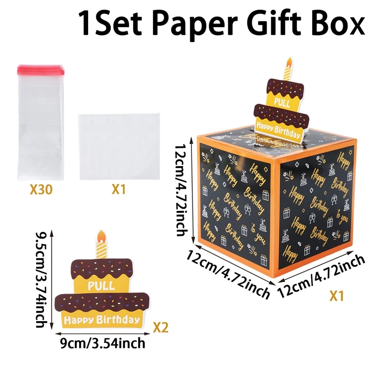 Birthday Money Gift Boxes with Pull-Out Happy Birthday Card, Fun Cash Surprise Packaging for Kids and Adults, Creative Party Favor Box for Birthday Celebrations, Durable and Reusable Paper Boxes - 图片 17
