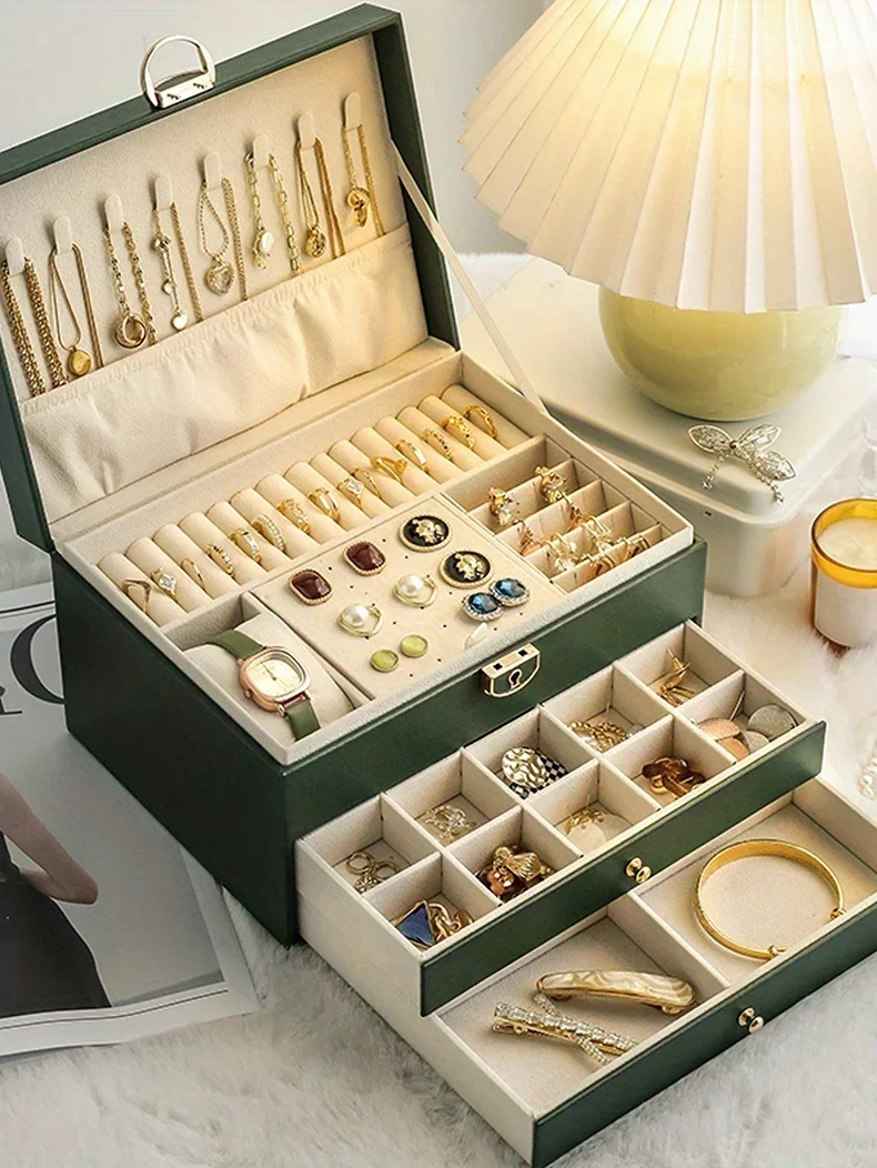 1PC Jewelry Storage Box | Necklace Earrings Organizer Case | Elegant Jewelry Gift Box Packaging | Ideal Choice for Wedding Birthday Valentine’s Day Gift Packaging Display 8