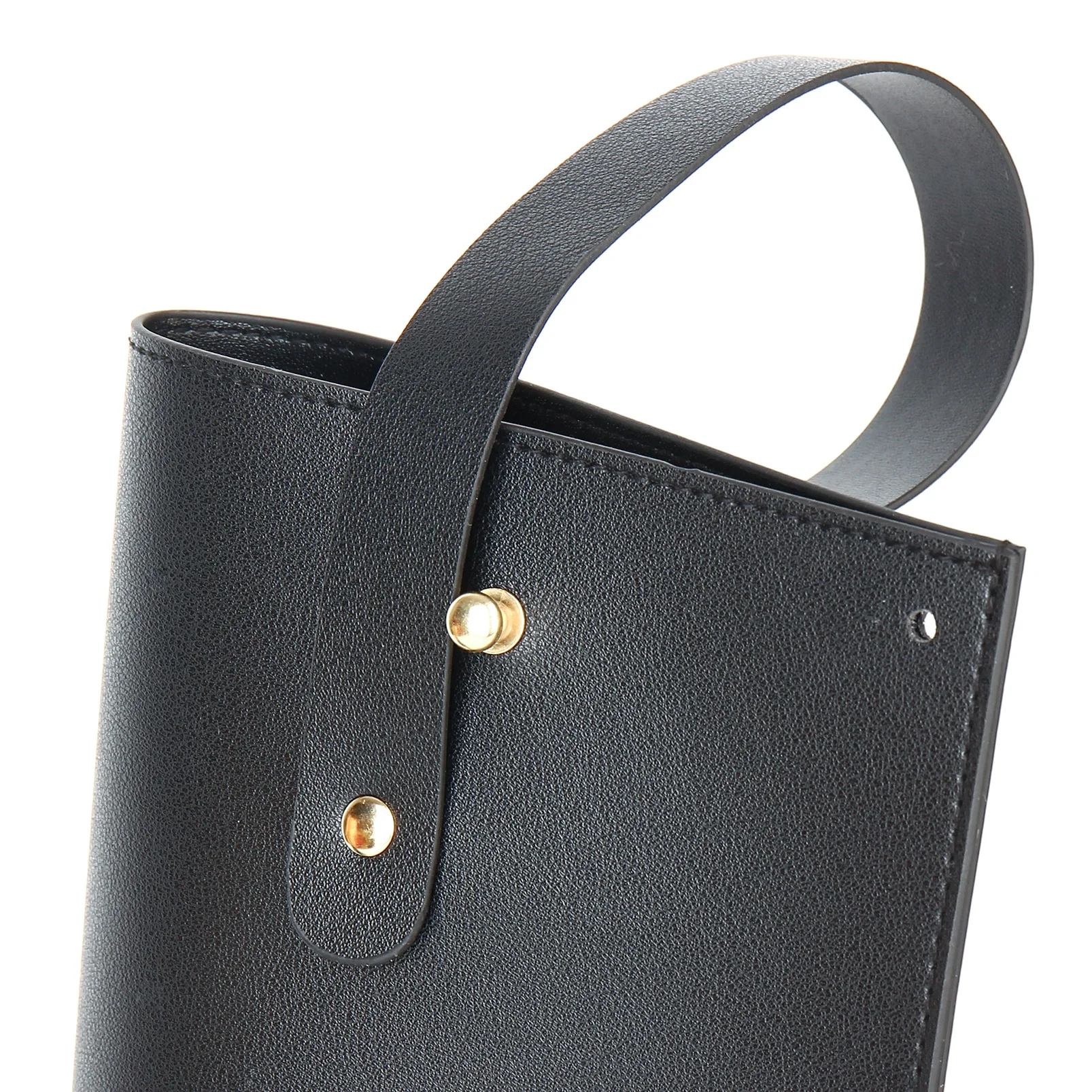 Reusable PVC Leather Wine Tote Carrier – Double Layered Wine Bag for Gift Packaging, Birthdays, Holidays, and Party Wine Presentation, Available in Blue and Brown