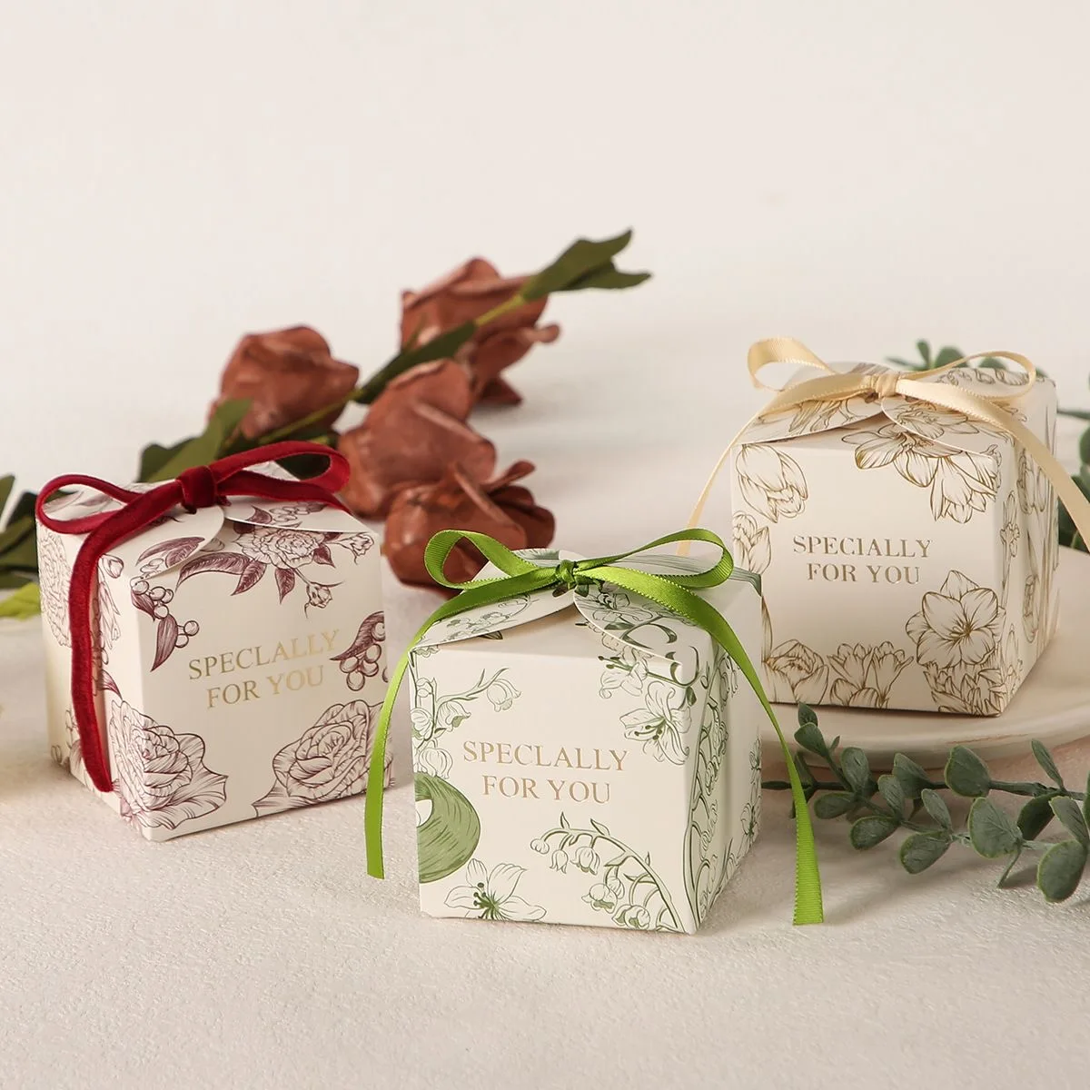 10pcs Small Gift Boxes for Candles, Dolls, or Party Favors with Bow Ribbon, Elegant Paper Packaging for Weddings, Birthdays, and Special Occasions, Direct from Factory, Durable and Reusable - 图片 3