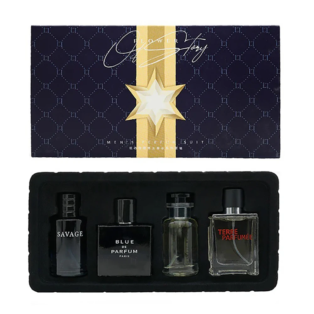 Luxury Men’s Empty Perfume Bottle Set – 4-Piece 100ml Glass Refillable Cologne Containers with Elegant Gift Box, Travel-Friendly Spray Atomizers, Reusable Bottles for Storage, Display, or DIY Fragrance - 图片 2