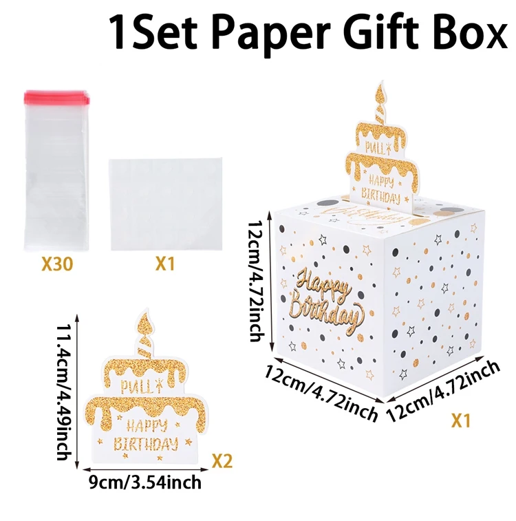 Birthday Money Gift Boxes with Pull-Out Happy Birthday Card, Fun Cash Surprise Packaging for Kids and Adults, Creative Party Favor Box for Birthday Celebrations, Durable and Reusable Paper Boxes - 图片 14