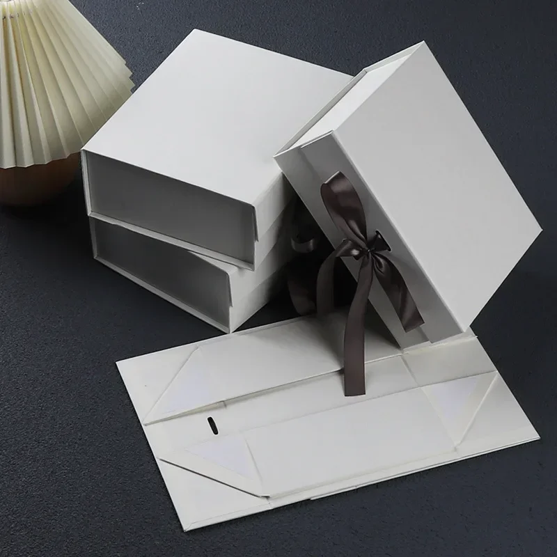 10PCS Luxury Magnetic Gift Boxes with Custom Logo, Foldable Cardboard Proposal Boxes for Bridesmaid or Birthday Gifts, Elegant Packaging Boxes for Jewelry, Wedding, Party, and Boutique Presentation - 图片 15
