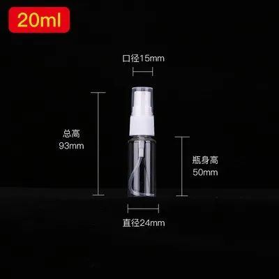 20ml 30ml 50ml 60ml 100ml Transparent Refillable Plastic Perfume Spray Bottles | Mini Travel Atomizer, Portable Cosmetic Container, Empty Refillable Spray Bottle, Handbag and Festival Friendly - 图片 19