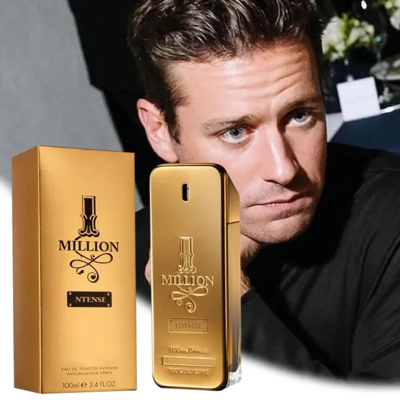 100ML Golden Million Gold Brick Men's Perfume Bottle with Fine Mist Spray and Luxury Gift Box, Long-Lasting Woody Fragrance, Masculine Eau De Parfum for Daily Wear and Special Occasions, Multiple Bottle Materials, Factory Direct Supply - 图片 3