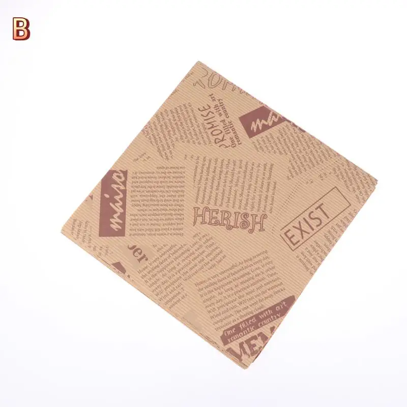 50 Pieces Premium Grease-Resistant Baking Paper Bags 18x18cm for Sandwiches, Donuts, Burgers, Fried Snacks, Picnic & BBQ Food Wrapping, Leak-Proof, Durable, Kitchen & Party Essentials - 图片 9
