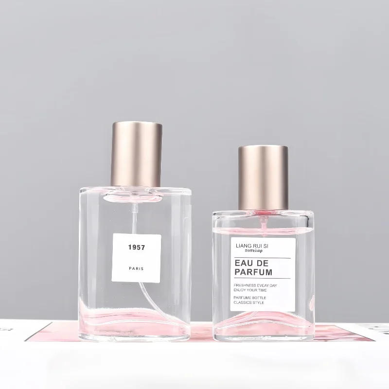 10pcs 30ml/50ml Clear Glass Perfume Bottles with Screw Cap, Refillable Travel Spray Containers, Portable Fragrance Atomizers, Empty Cosmetic Sub-Bottles for DIY Perfume, Essential Oils, Sample Storage, No Labels Included - 图片 3