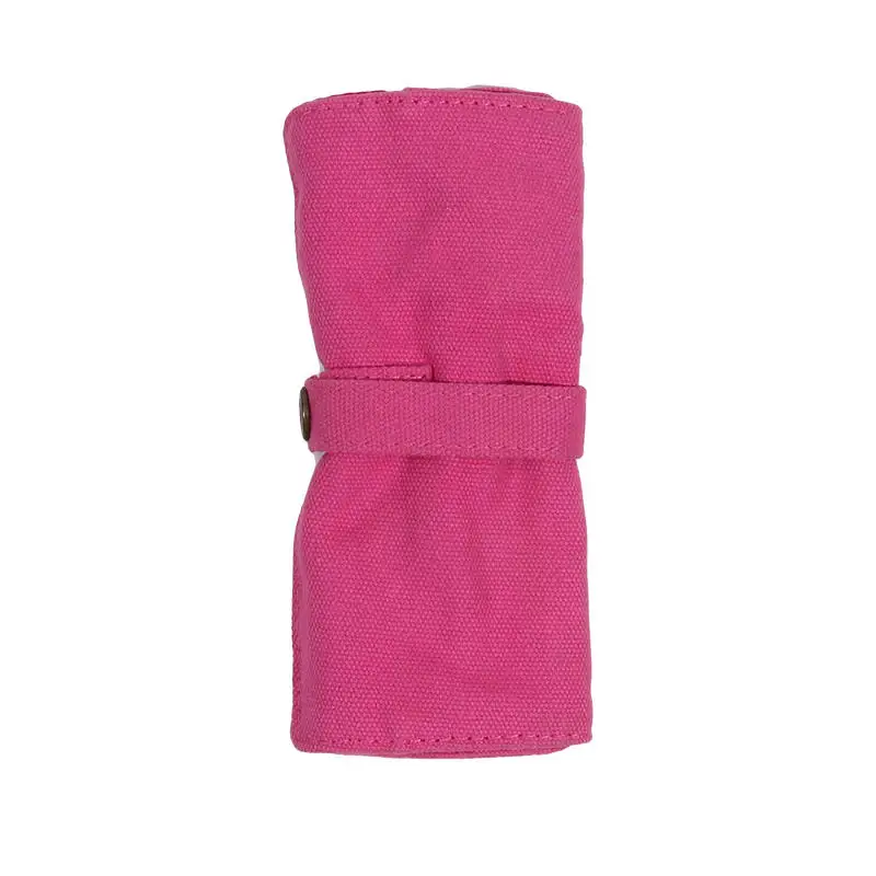 Premium Canvas Watch Band Roll Organizer with 5 Individual Slots, Portable Travel Storage Case for Smart Watches and Straps, Durable Anti-Slip Wristwatch Bag for Secure On-the-Go Protection 37