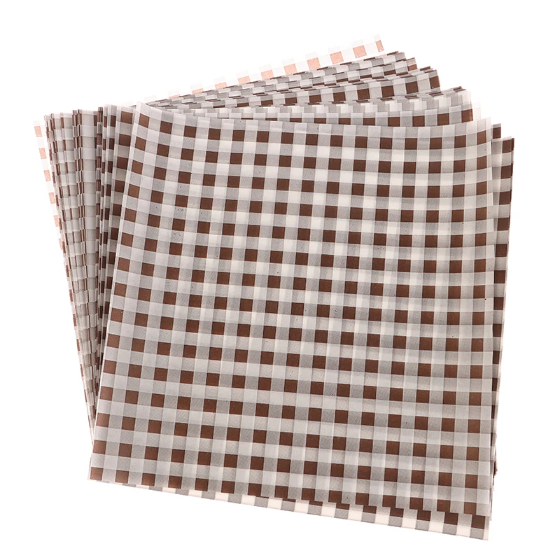 50 Sheets Greaseproof Wax Paper – Multi-Color Oil-Proof Food Wrapping Sheets for Sandwich, Burger, Fries, Bread, Macarons, Pizza, Desserts – Baking & Kitchen Packaging Supplies 50pcs - 图片 8