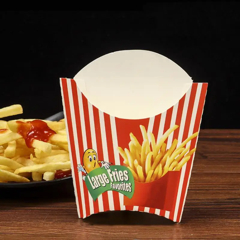 50PCS Disposable Paper French Fry Box Cups for Snacks, Charcuterie, Fruit, Salad and Fries – Eco-Friendly Takeout Packaging Containers for Food Trucks, Parties, Picnics, Catering, and DIY Snack Holders - 图片 6