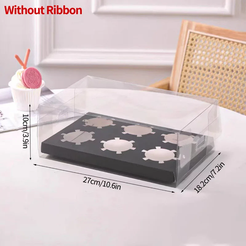 Transparent Cake Packing Box with Handle, High-Capacity Clear Cupcake and Dessert Gift Boxes for Birthday, Wedding, Baby Shower Party Packaging - 图片 15