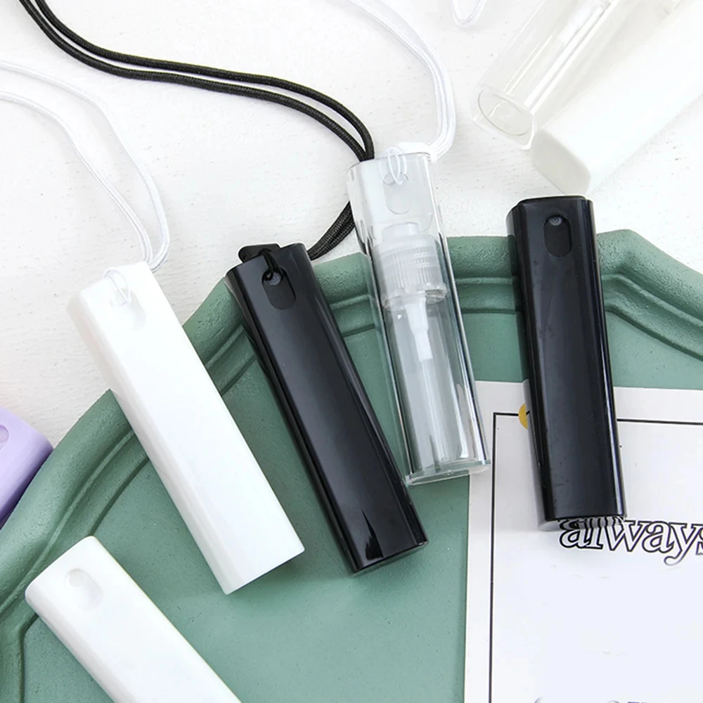 10ml Portable Fine Mist Spray Bottle Empty Refillable Mini Perfume Atomizer Alcohol Sanitizer Water Sprayer Container Leakproof Travel Size Plastic Glass Reusable Dispenser for Liquid Storage - 图片 4