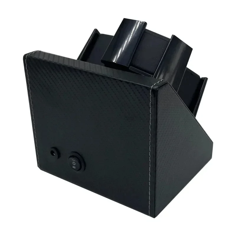 Automatic Watch Winder Box for 3 Watches with PU Leather Exterior, Rotating Display Case for Mechanical Timepieces, Universal Compatibility, Multi-Mode Settings, USB 5V1A and Wide Voltage Power Support 4