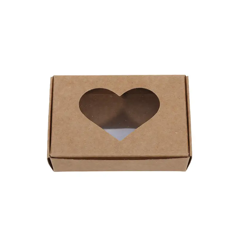 25Pcs Kraft Paper Boxes with Clear Window, Homemade Cookie and Candy Packaging Containers, Birthday Gift Boxes, DIY Dessert and Party Favor Packaging, Sturdy and Elegant - 图片 10