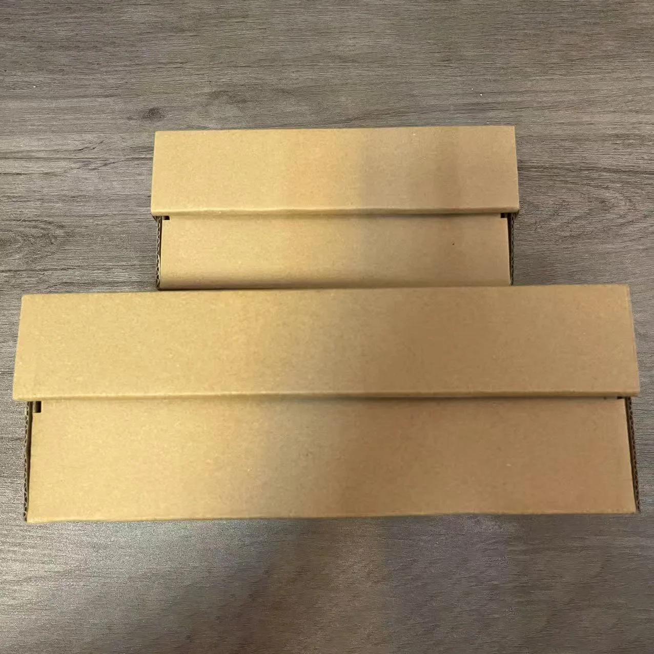 5Pcs Brown Cardboard Paper Shoes Boxes for Transport and Shipping, Large Size Courier Boxes, Extremely Hard Corrugated Packaging, Easy Fold Design, Ideal for Wigs, Footwear, and Heavy-Duty Packaging 6