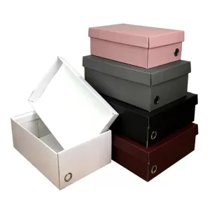 1Pc Shoes Storage Box Gift Box – Kraft Paper Packaging for Men’s and Women’s Shoes, Eco-Friendly Foldable Shoe Box, Durable Organizer for Sneakers, Heels, Boots, Professional Presentation