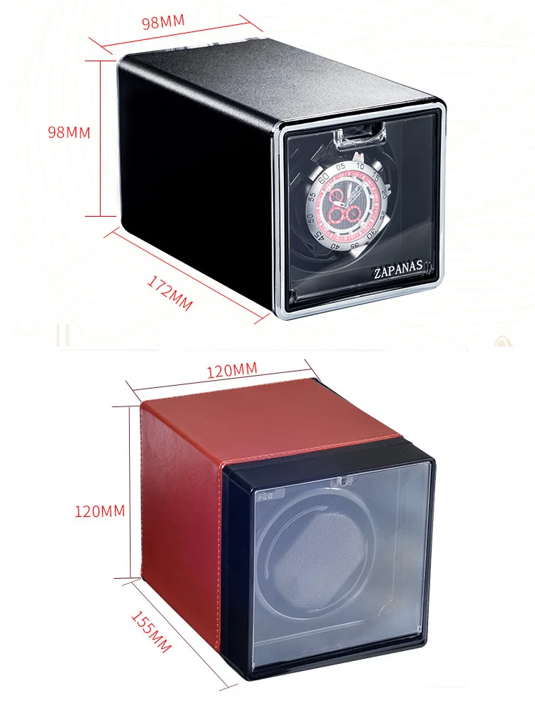 Luxury Automatic Watch Winder Box for Mechanical Watches with USB and Battery Option, Metal and Leather Construction, Adjustable Rotation Modes, Silent Operation, LED Display, Ideal Watch Storage Organizer - 图片 4