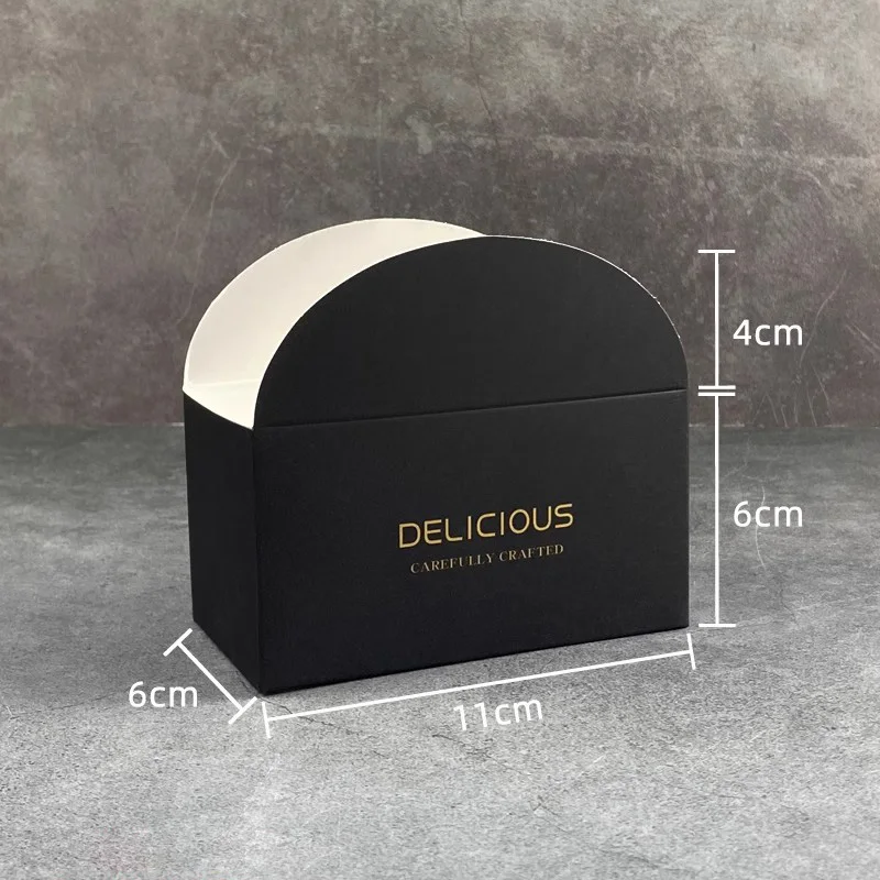 50 Pack Kraft Paper Croissant Sandwich Boxes Disposable Food Packaging for Bakery Breakfast Lunch Donuts Bread Snack Catering Party Use Eco-Friendly Baking Supplies - 图片 4