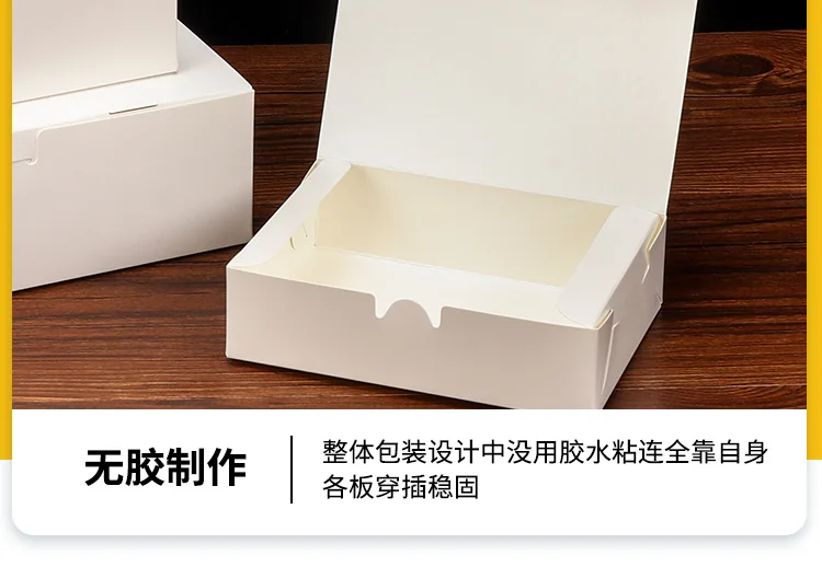 50Pcs Kraft Paper Lunch Boxes Disposable Meal Prep Containers with Tab Lock, Eco-Friendly Takeout Food Packaging Boxes for Salad, Snacks, Restaurant, Catering, Home Kitchen, Party and Delivery 11