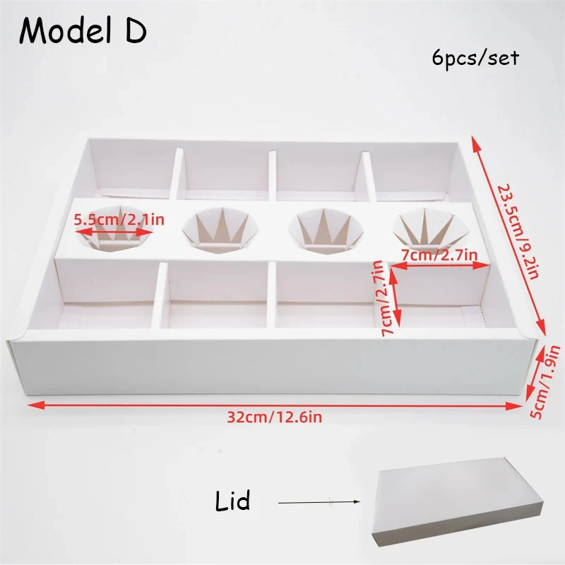 Large Capacity Disposable Packaging Boxes for Cakes, Desserts, Fruits, Picnic Treats, Outdoor Gatherings, Spring Outing, Hotels, Afternoon Tea, Lattice Design Cardboard Containers with Lid, Food-Grade Corrugated Paper, Multi-Size Options - 图片 7