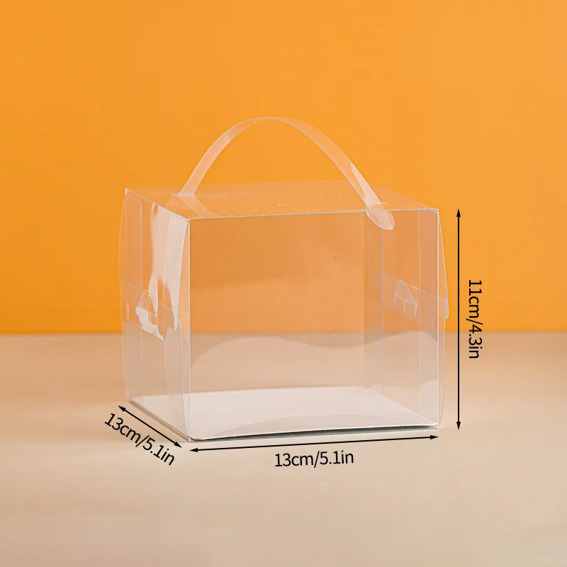Transparent Cake Packing Box with Handle, High-Capacity Clear Cupcake and Dessert Gift Boxes for Birthday, Wedding, Baby Shower Party Packaging - 图片 8