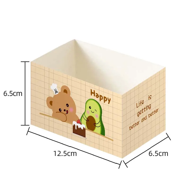 50pcs Disposable Food Packaging Boxes, Paper Sandwich, Toast, Burger, Cake Takeaway Containers, Wrapping Boxes for Breakfast, Lunch, Party, Wedding, Birthday, Anniversary, Restaurant, Bakery Use - 图片 10