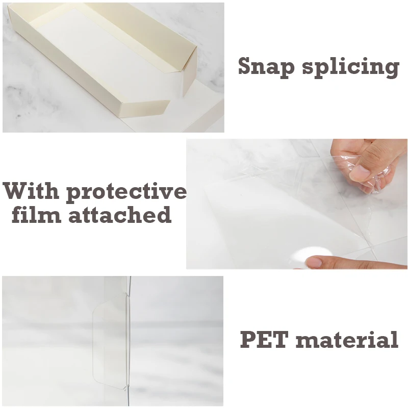 10pcs Transparent Plastic Cake Boxes for Macarons, Swiss Roll, Desserts, Candy, Jewelry, Handmade Soap, Party Favors, Wedding Gifts, Kitchen Baking Accessories, Easy to Use, Durable, Lightweight Packaging Containers 6