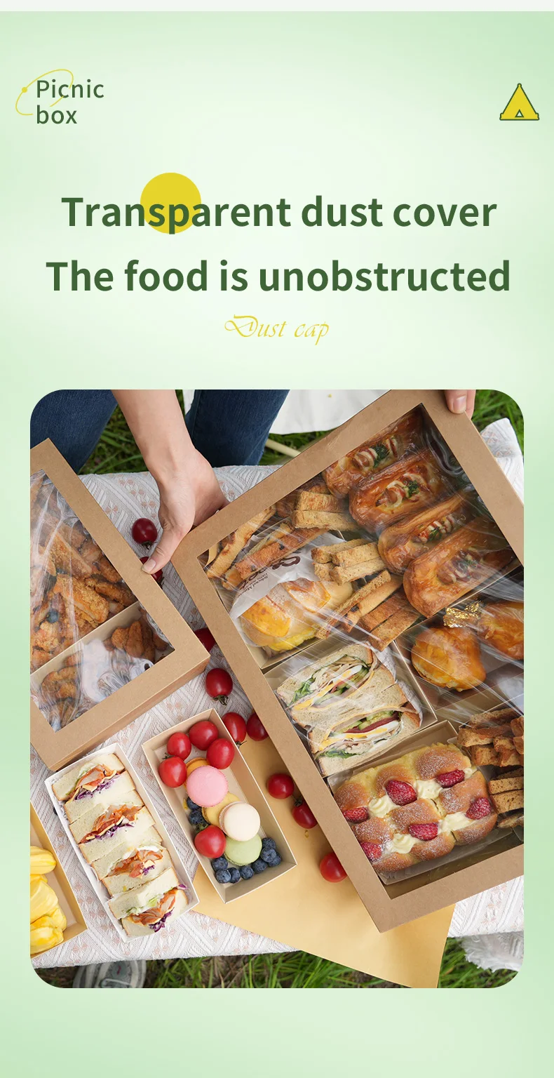 2 Pack Kraft Paper Cake Boxes with Clear Window – Dessert, Fruit & Food Containers with Handles for Picnic, Party, Bakery, Takeout & Kitchen Use – Eco-Friendly Recyclable Packaging Boxes 2 Pack Kraft Paper Cake Boxes with Clear Window – Dessert, Fruit & Food Containers with Handles for Picnic, Party, Bakery, Takeout & Kitchen Use – Eco-Friendly Recyclable Packaging Boxes