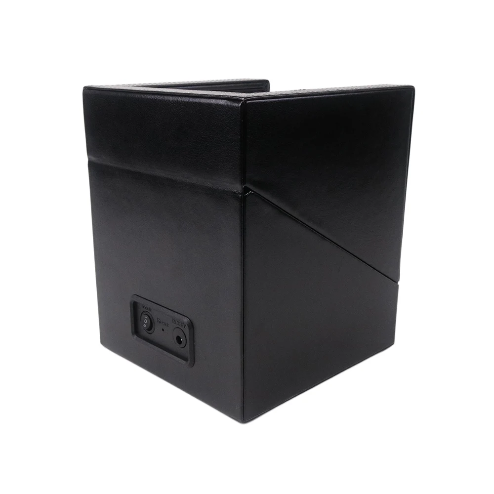 Luxury 3-Slot Automatic Watch Winder Box in Black PU Leather with Silent Motor, Real-Time Rotation Modes, Secure Leatherette Display Case for Mechanical Watches, Ideal Storage and Gift Solution - 图片 5