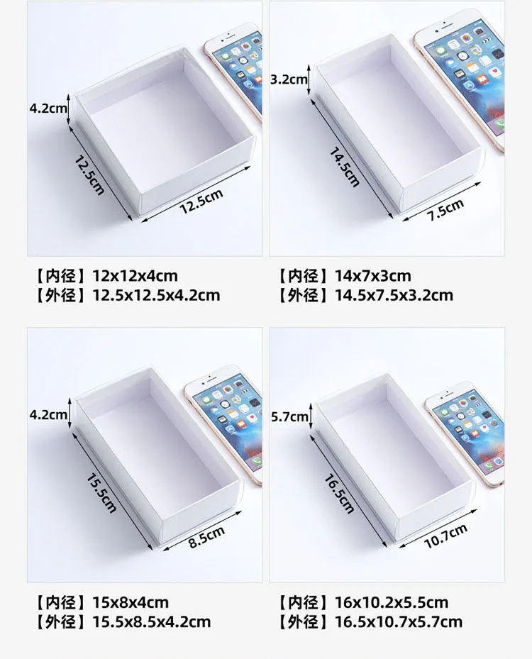 5PC Transparent Slide Drawer Box for Mini Crafts, Jewelry, Watches, Perfume or Small Gifts, Reusable Display Organizer, Party Favors, Wedding Gift Containers, Bulk Packaging for Business or Personal Use 1