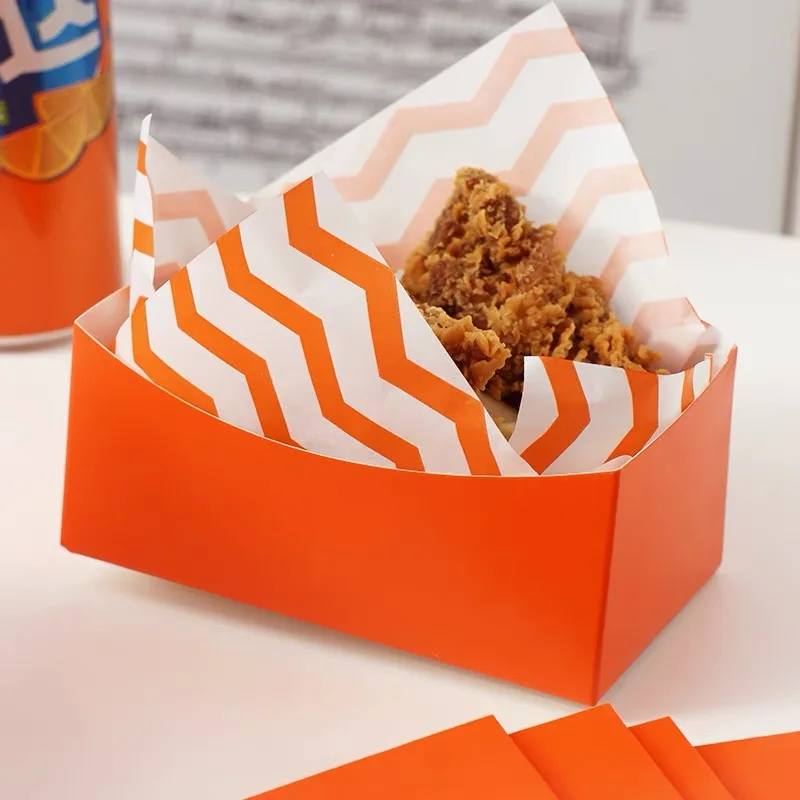 50pcs Creative Paper Boxes for Sandwiches, Toast, Egg Burn, Hot Dogs, Burgers, and DIY Baking, Disposable Party and Internet-Style Food Packaging 3