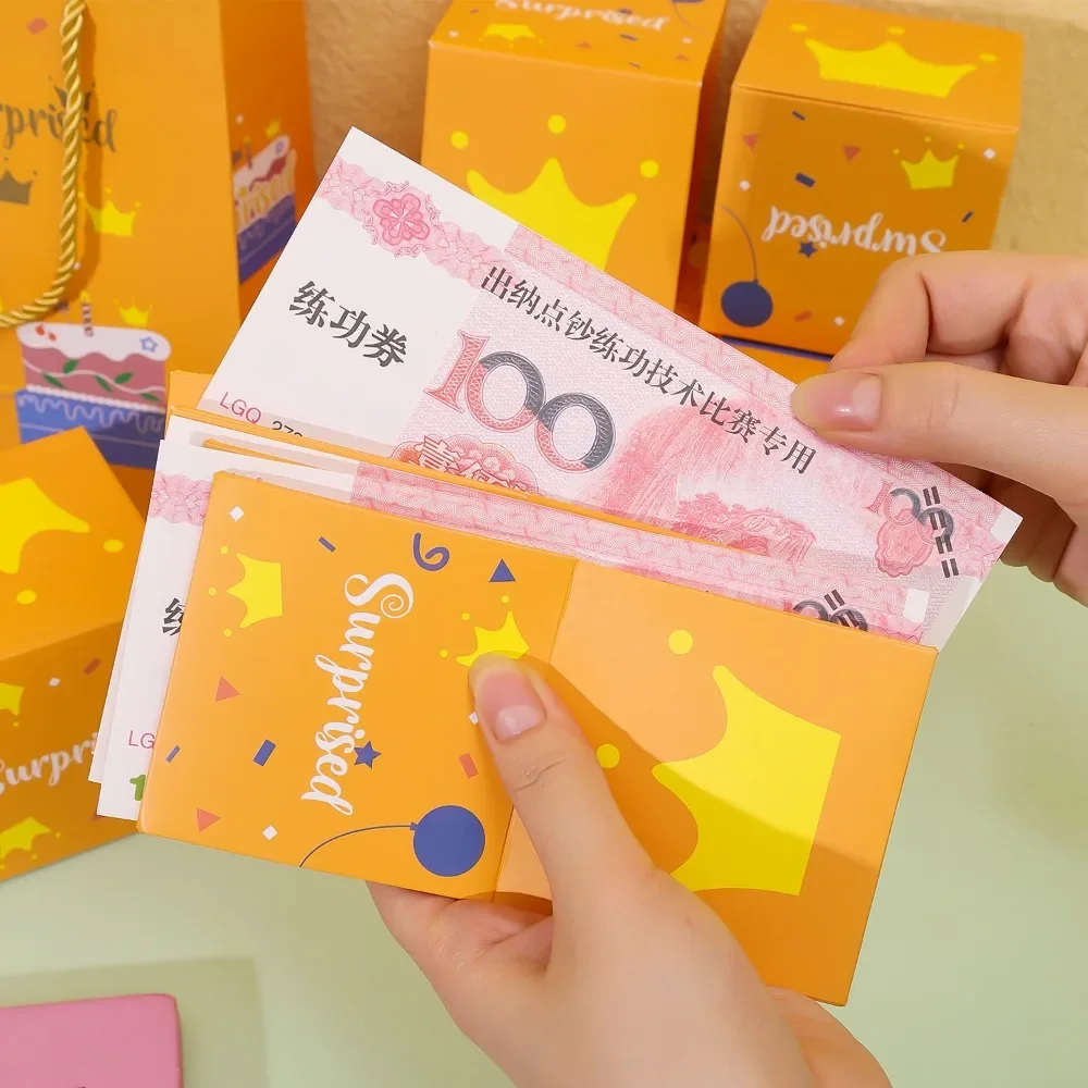 Folding Bounce Gifts Box Set, Creative Paper Jumping Boxes with Gift Bag, Valentine’s Day Birthday Party DIY Decoration Supplies, Surprise Paper Packaging Box Set with Reusable Gift Bag - 图片 4